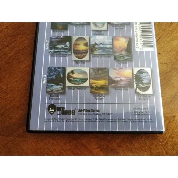 Bob Ross Joy of Painting Series: Seascape Collection DVD 13 30min Painting Guide - Picture 4 of 8